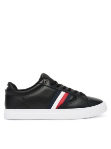 Tommy Hilfiger Sneakersy Icon Court Stripes FM0FM05628 Czarny