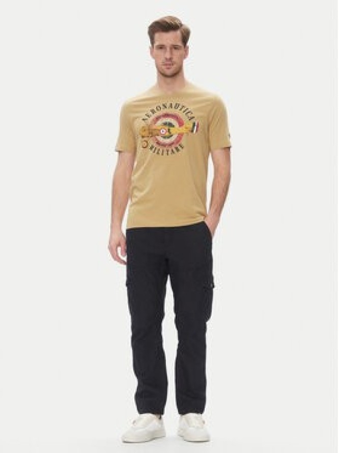 Aeronautica Militare T-Shirt 251TS2414J641 Beżowy Regular Fit