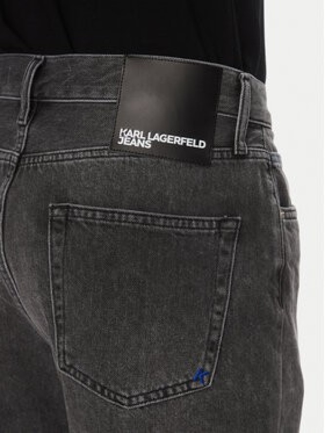 Karl Lagerfeld Jeans Szorty jeansowe A2M10084 Szary Relaxed Fit