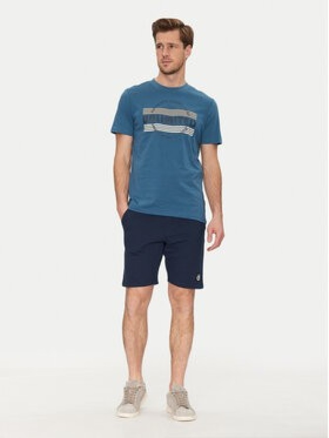 Blend Szorty sportowe 20718064 Granatowy Regular Fit