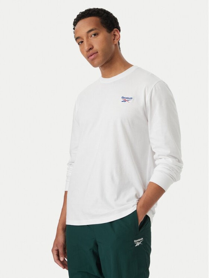 Reebok Longsleeve Feliks RK25738CCM Biały Regular Fit