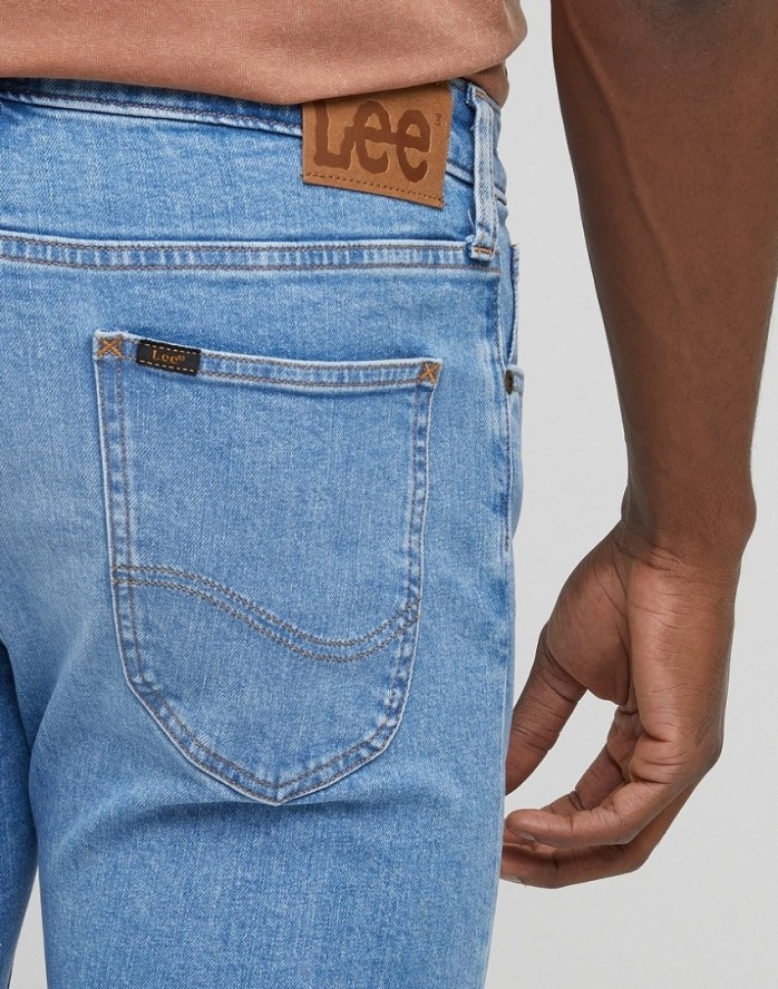 LEE MALONE MĘSKIE SPODNIE JEANSOWE JEANSY TOPAZ L736BKB83 112331751