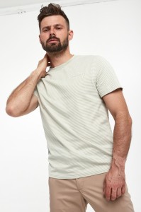 T-shirt męski w paski BURBERRY