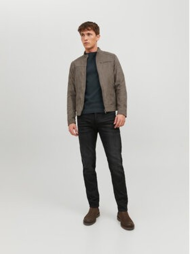 Jack & Jones Kurtka z imitacji skóry Rocky 12147218 Szary Regular Fit