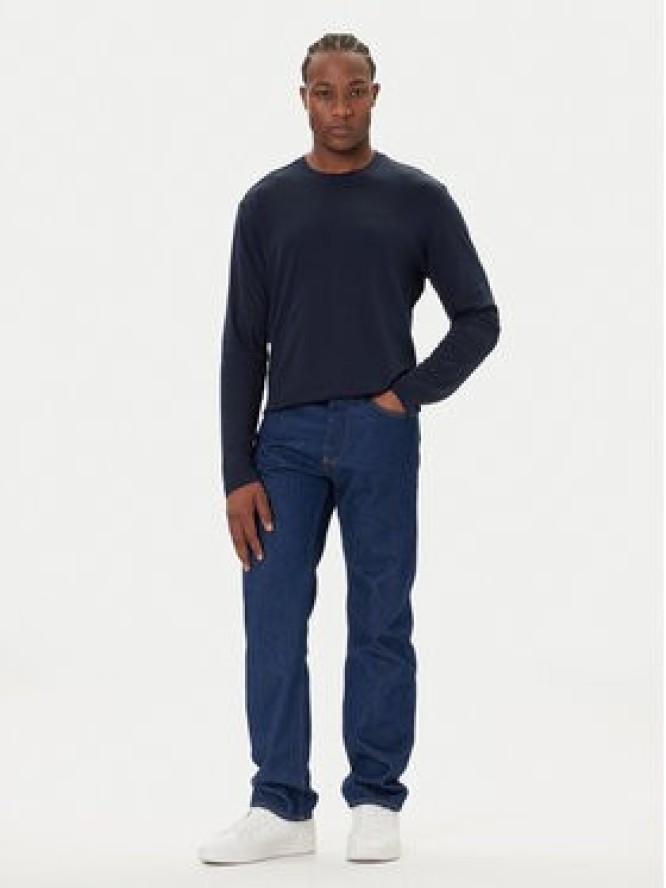 Calvin Klein Longsleeve LV04LD227G Granatowy Regular Fit