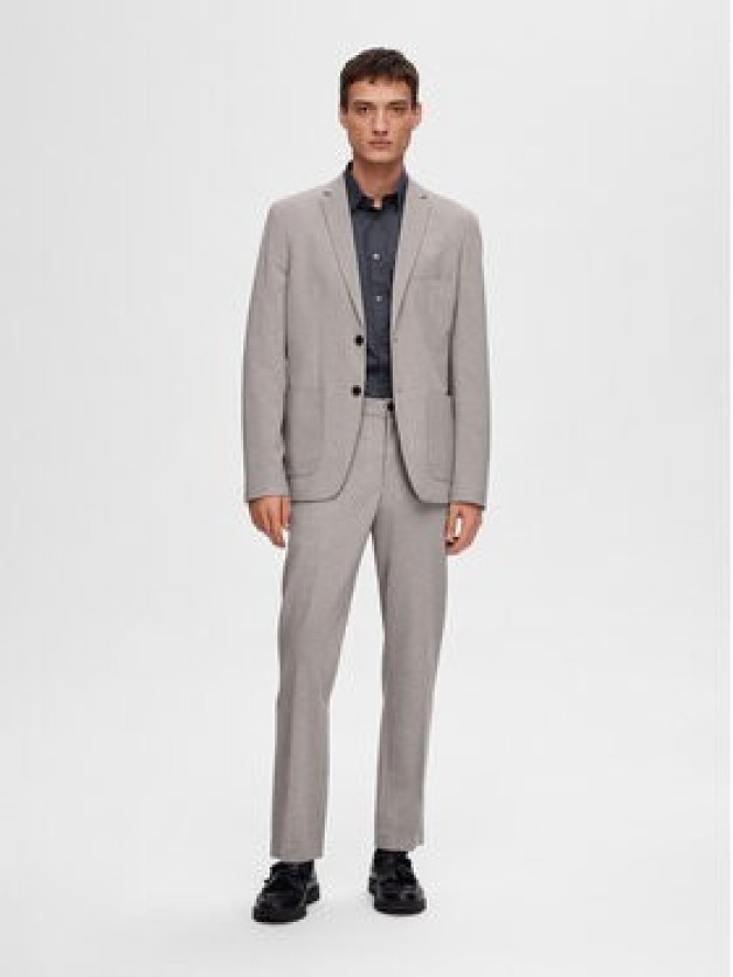 Selected Homme Marynarka Delon 16092484 Szary Slim Fit