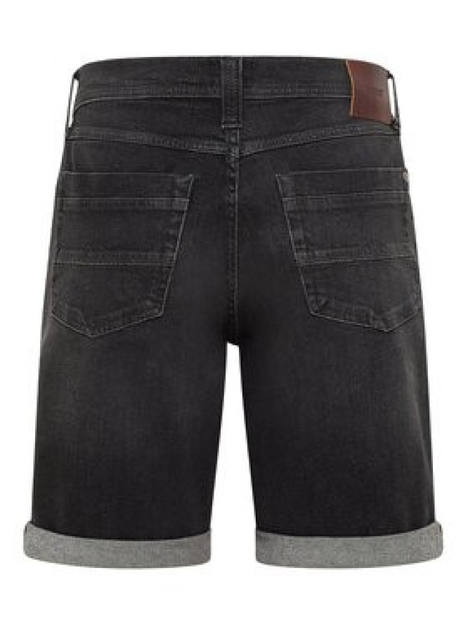 Mustang Szorty jeansowe Washington 1016453 Czarny Straight Fit