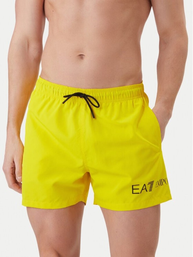 EA7 Emporio Armani Szorty kąpielowe 7M002000 AF13049 M2047 Żółty Regular Fit
