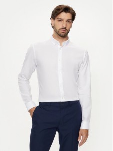 Jack & Jones Koszula Joe 12260426 Biały Slim Fit