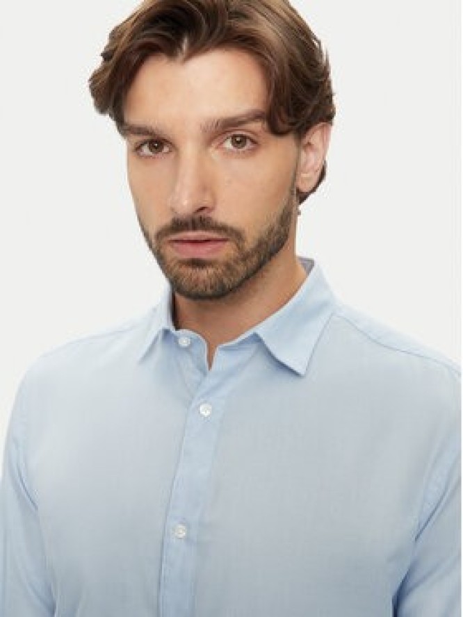 Jack & Jones Koszula Joe 12260426 Błękitny Slim Fit