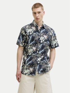 Jack & Jones Koszula Honolulu 12289667 Czarny Regular Fit