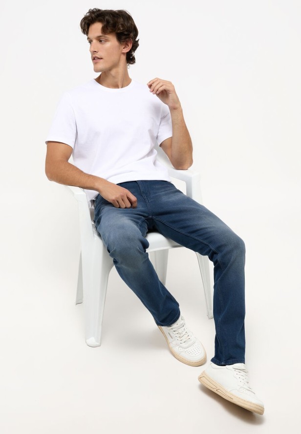 MUSTANG Vegas Slim Męskie Spodnie Jeansowe Denim Blue 1013231 5000 783