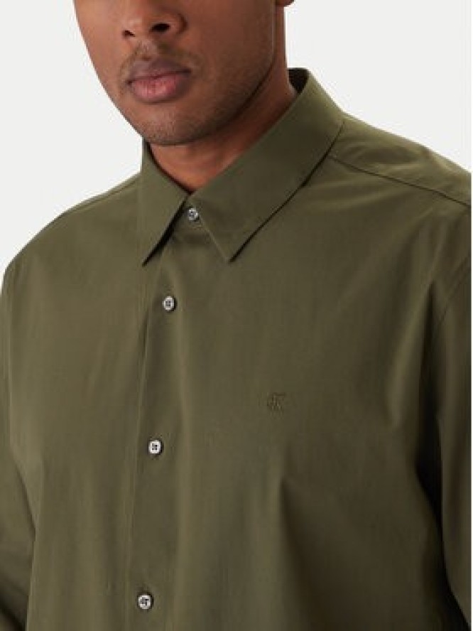 Calvin Klein Koszula LV04LB148G Khaki Slim Fit