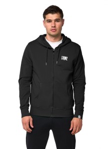 Męska bluza z kapturem zapinana na zamek z małym logo