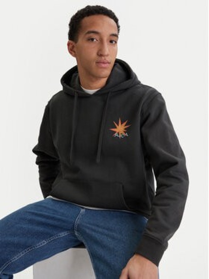 RVCA Bluza Pegasus EVYSF00137 Czarny Boxy Fit