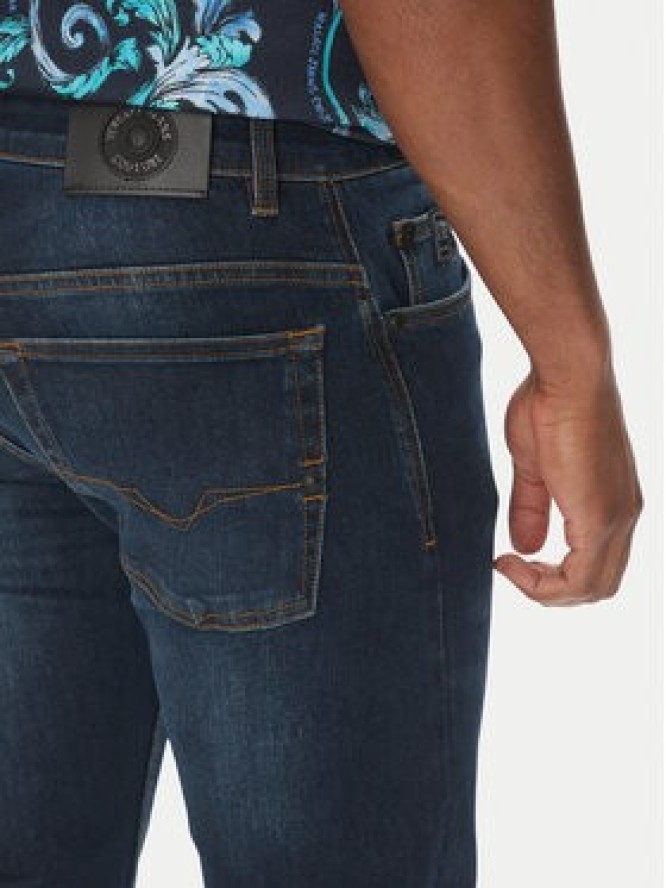 Versace Jeans Couture Jeansy 78GAB5D0 Granatowy Slim Fit
