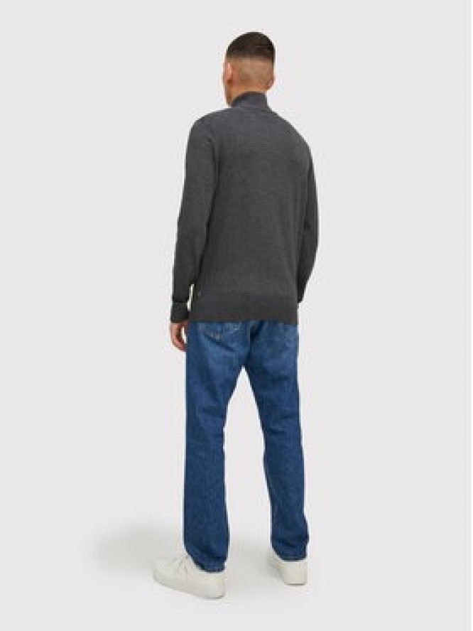 Jack & Jones Sweter Emil 12189339 Szary Regular Fit