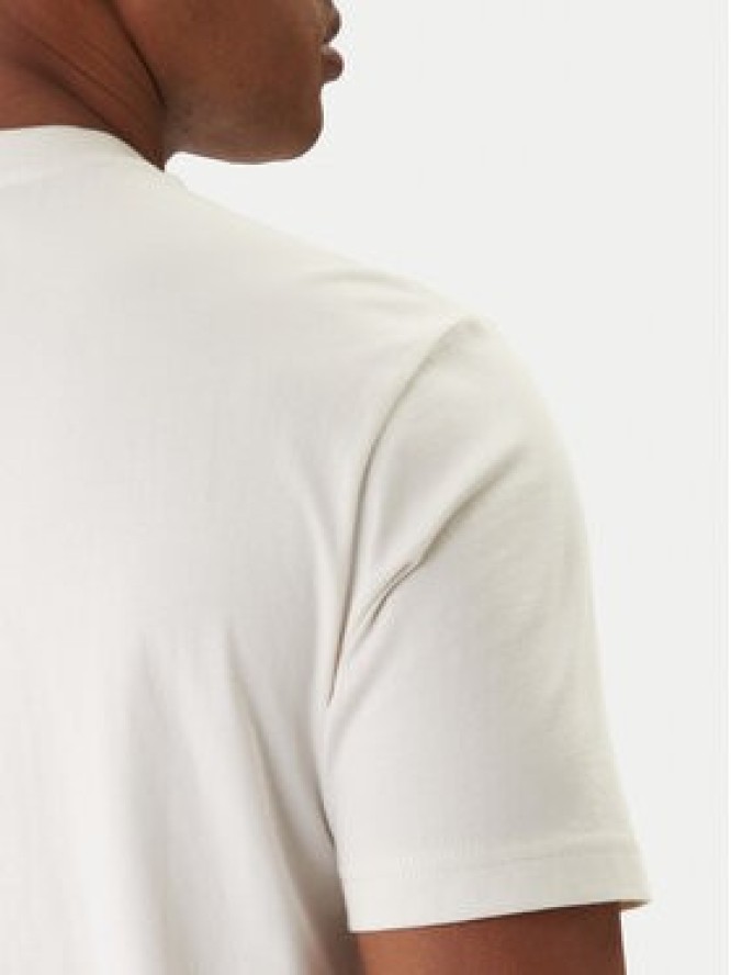 Napapijri T-Shirt S-Box Logo NP0A4IFL Écru Regular Fit