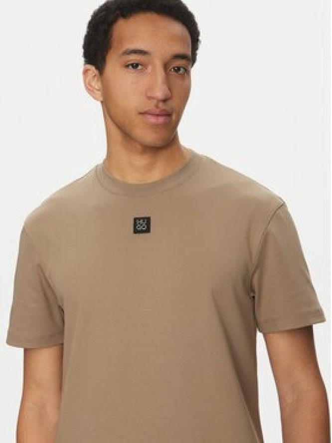 HUGO T-Shirt Dalile 50505201 Brązowy Regular Fit