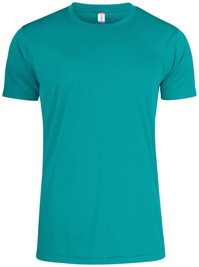 clique Basic Active-T męski T-shirt 100% poliester – lagoon