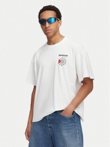 Reebok T-Shirt Dobry RK25735CCM Biały Regular Fit