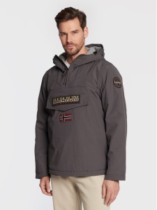 Napapijri Kurtka anorak Rainforest Winter 3 NP0A4GMC Szary Regular Fit