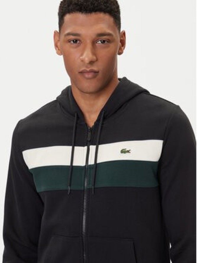 Lacoste Bluza SH5913 Czarny Regular Fit