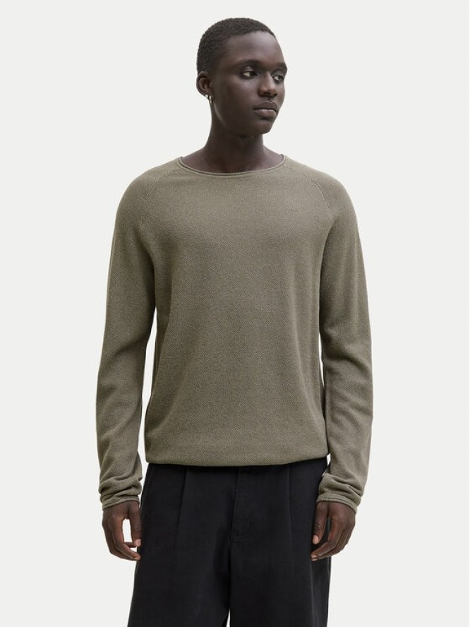 Jack & Jones Sweter Hill 12157321 Beżowy Regular Fit