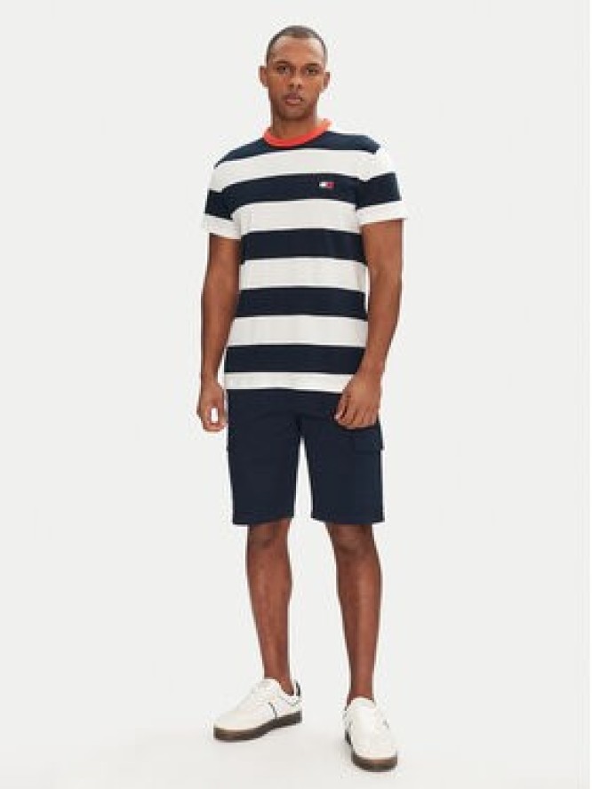 Tommy Jeans T-Shirt DM0DM20766 Granatowy Regular Fit