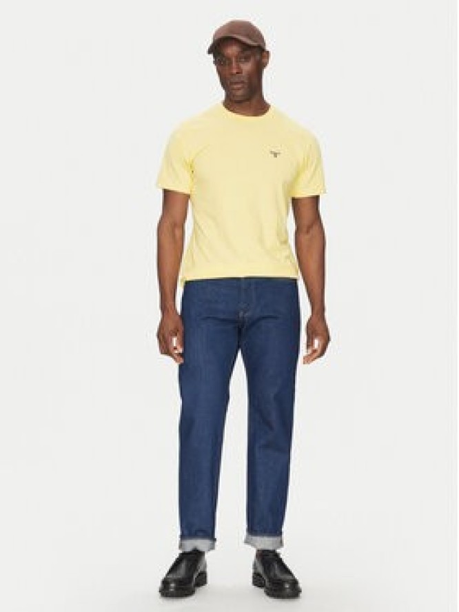 Barbour T-Shirt Essential Sports MTS0331YE36 Żółty Tailored Fit