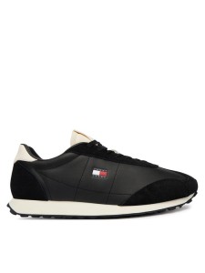 Tommy Jeans Sneakersy Tjm Retro Runner Archive Mix Mat EM0EM01763 Czarny