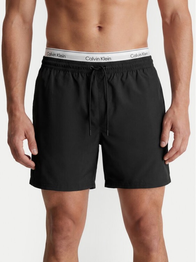 Calvin Klein Swimwear Szorty kąpielowe LV00N61023 Czarny Regular Fit