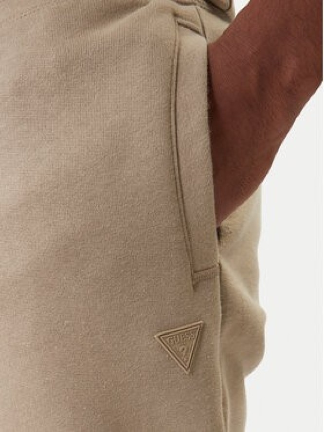 Guess Spodnie dresowe Z2YB22 K9V31 Beżowy Regular Fit