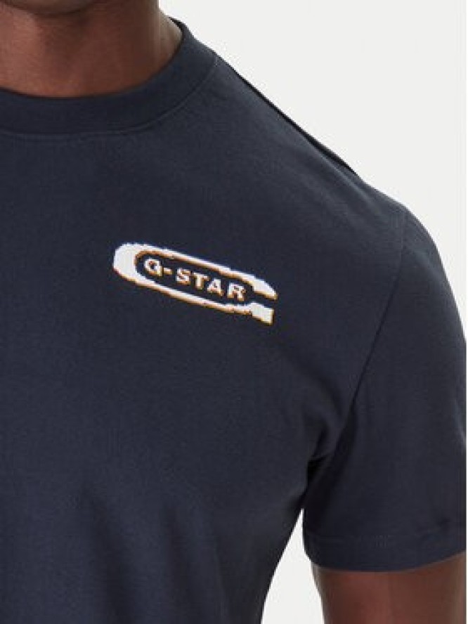 G-Star Raw T-Shirt Back Gr Arch D26047-C336 Czarny Regular Fit