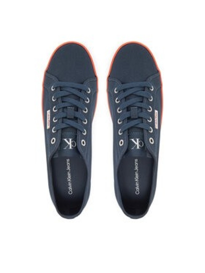 Calvin Klein Jeans Tenisówki Ess Vulc Low Mg Cv YM0YM01301 Granatowy
