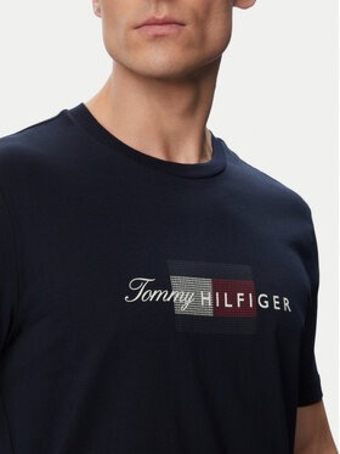Tommy Hilfiger T-Shirt MW0MW43226 Granatowy Regular Fit