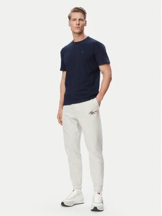 Tommy Jeans Spodnie dresowe DM0DM23903 Szary jasny Regular Fit
