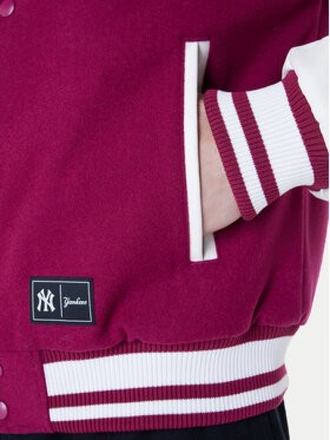 New Era Kurtka bomber Yankees MLB Floral 60596333 Bordowy Regular Fit