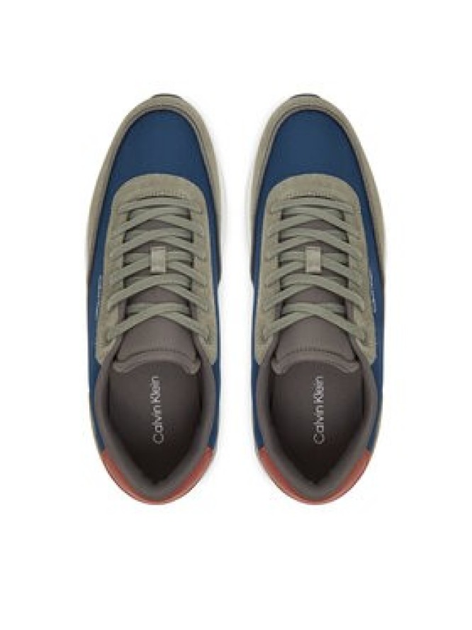 Calvin Klein Sneakersy Low Top Lace Up Repreve Mix HM0HM01714 Zielony