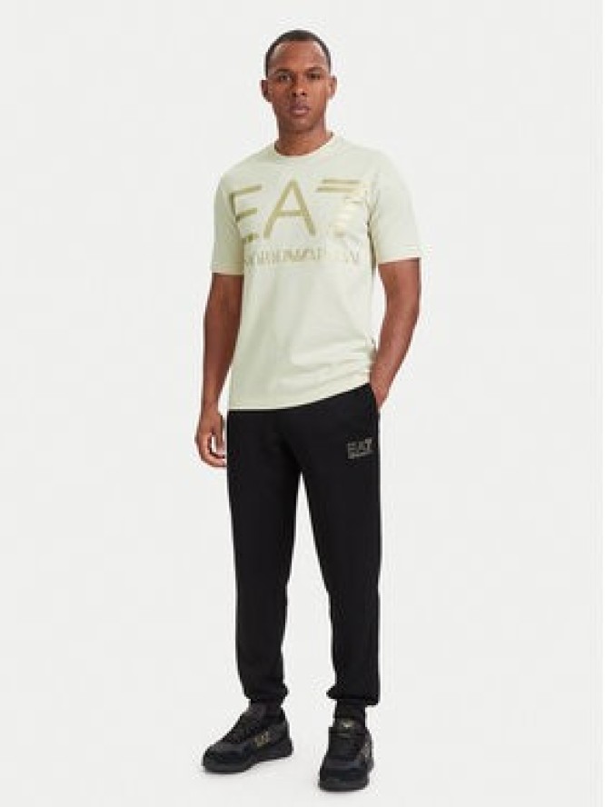 EA7 Emporio Armani T-Shirt 7M002200 AF27188 U1079 Beżowy Regular Fit