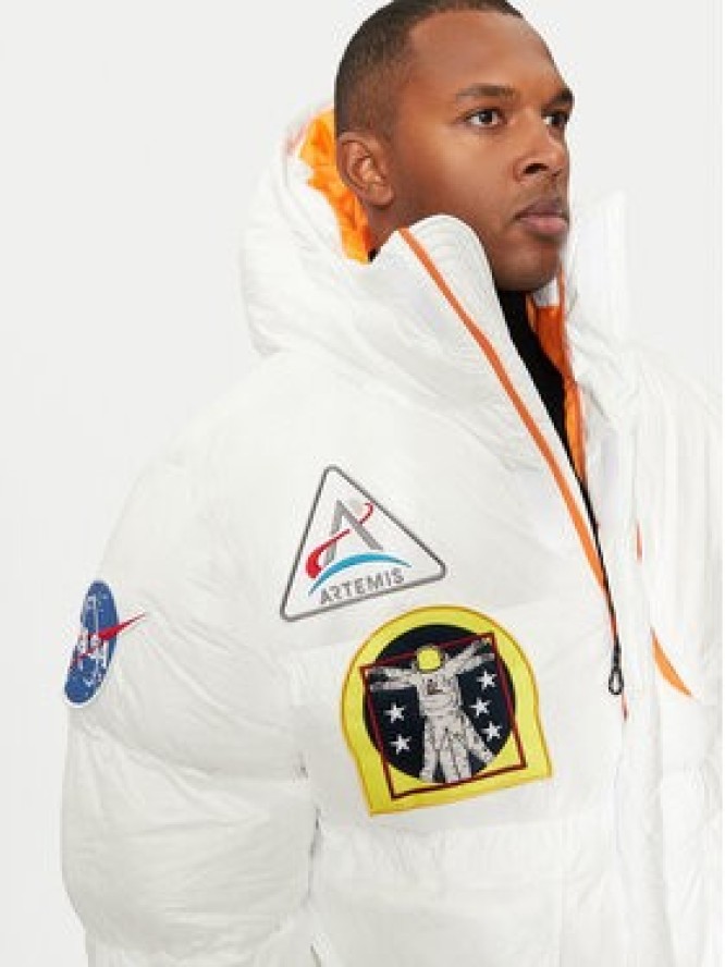 Alpha Industries Kurtka zimowa 148136 Biały Loose Fit