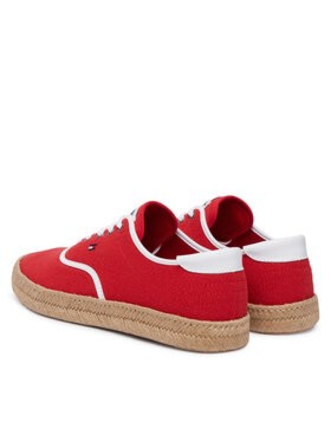 Tommy Hilfiger Espadryle Th Hi Vulc Core Jutte Canvas FM0FM05872 Czerwony