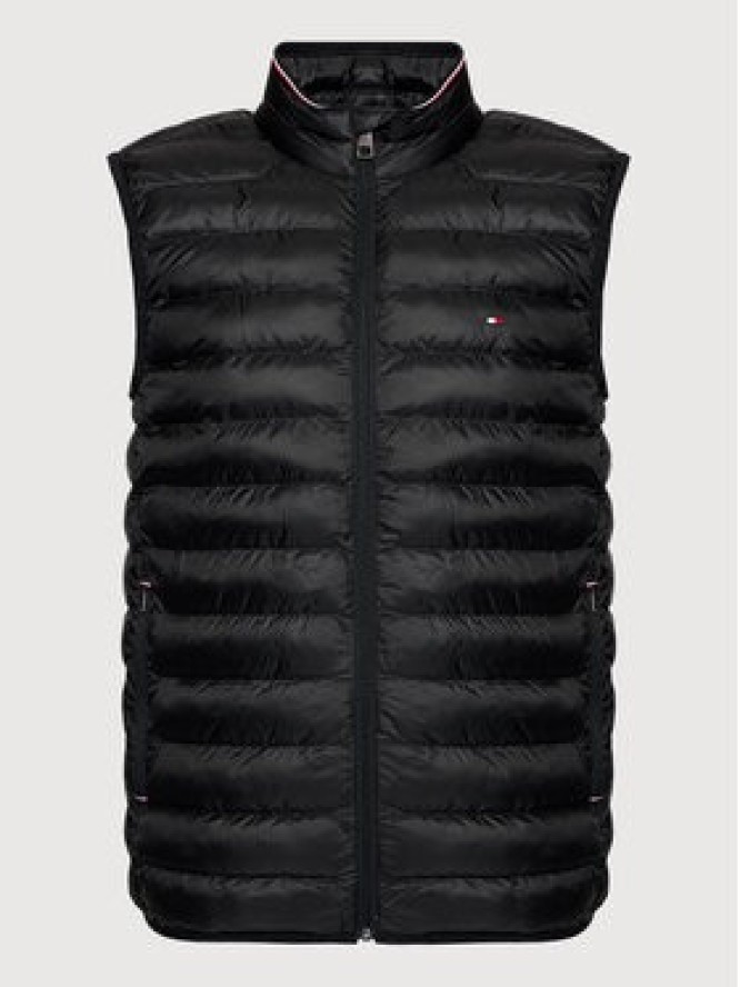 Tommy Hilfiger Bezrękawnik Core Circular MW0MW18762 Czarny Regular Fit