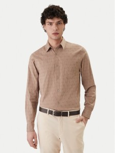 Guess Koszula M6GH18 W1713 Beżowy Regular Fit