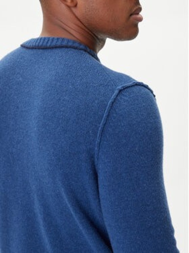 Aeronautica Militare Sweter 252MA1608UL00924 Niebieski Regular Fit