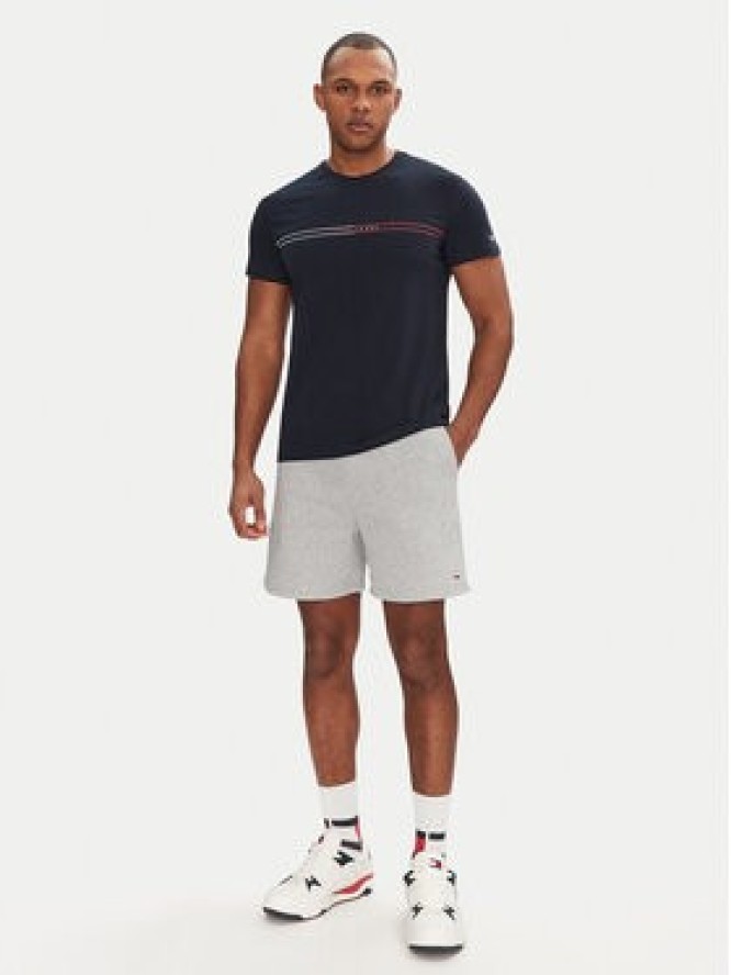 Tommy Jeans Szorty sportowe Flag Beach DM0DM21931 Szary Regular Fit