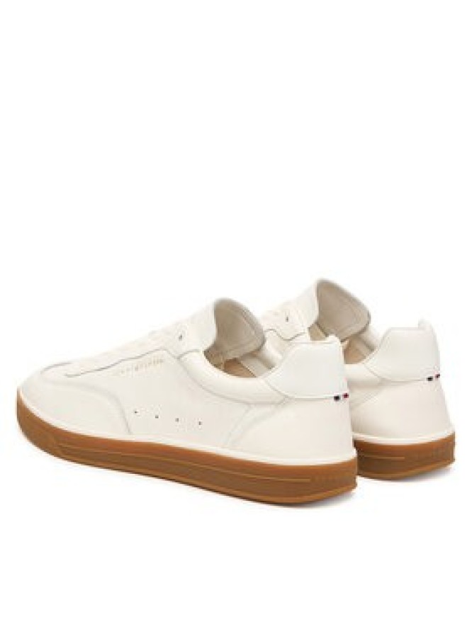 Tommy Hilfiger Sneakersy Lo Lux Lth FM0FM05815 Écru