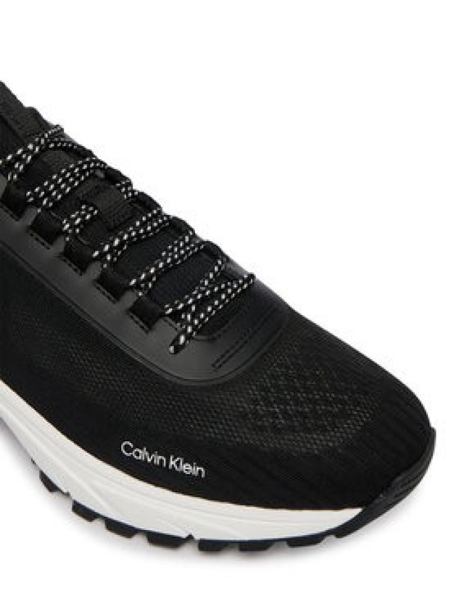 Calvin Klein Sneakersy Hike Runner Laceup Knit HM0HM02151 Czarny