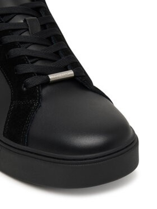 Calvin Klein Sneakersy Classic Cupsole Laceup Tape Lth2 YM0YM01448 Czarny
