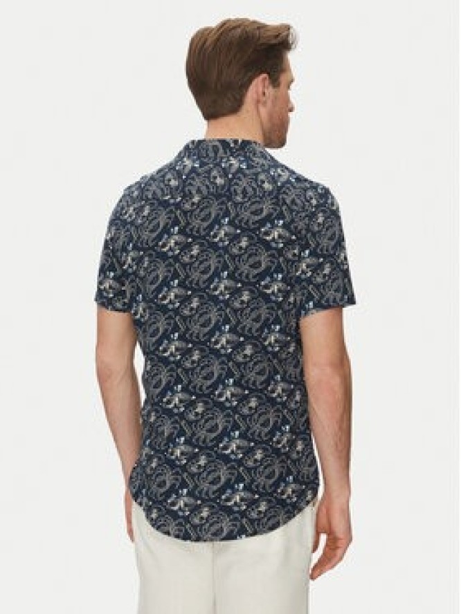 Blend Koszula 20718227 Granatowy Regular Fit